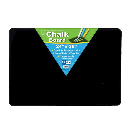 Flipside Products 24" x 36" Black Chalk Board, 2ct.